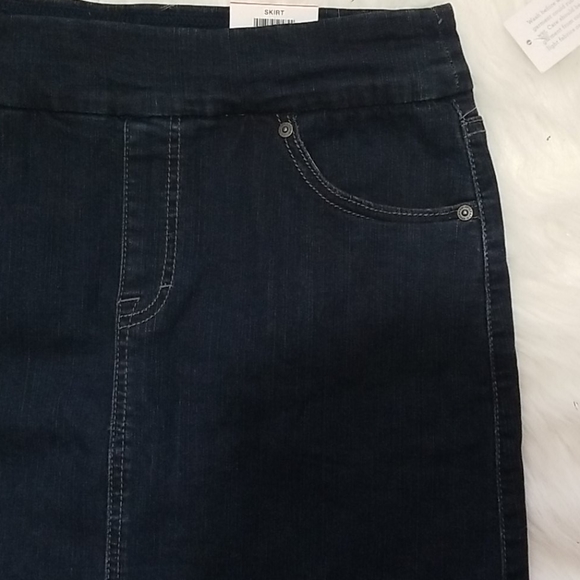 Style & co womens mid rise Denim Skort size XS - Picture 6 of 10